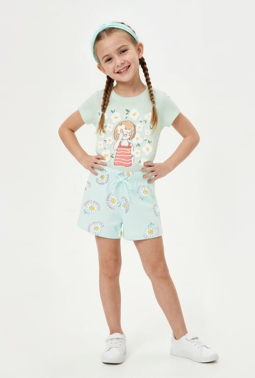 Girls Printed Shorts