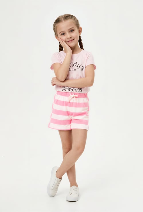 Girls Striped Shorts