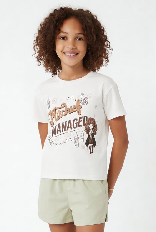 Girls Chennile Embroidered T-shirt