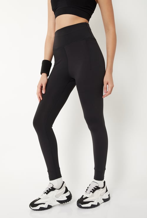Women Solid Sports Tights