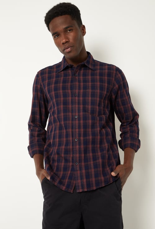 Men Checked Regular Fit Shirt