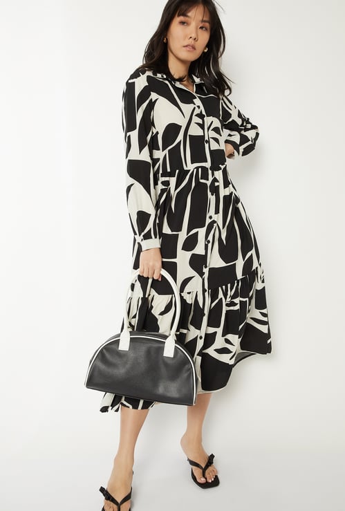Women Printed Shirt Dress
