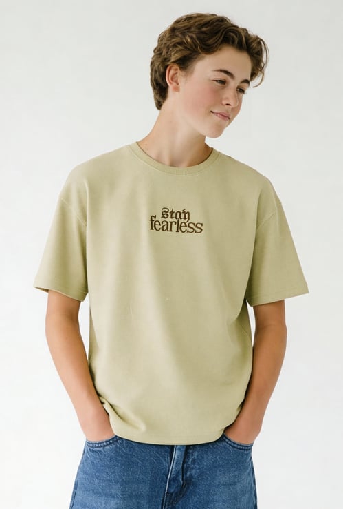 Boys Oversized Printed T-shirt