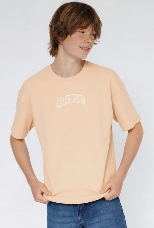 Boys Solid Oversized T-shirt