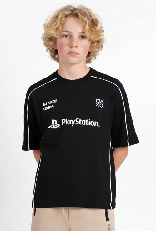 Boys Printed Oversized T-shirt