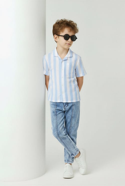Boys Striped Resort Shirt