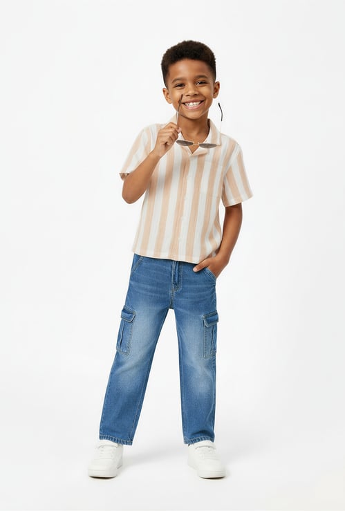 Boys Striped Resort Shirt