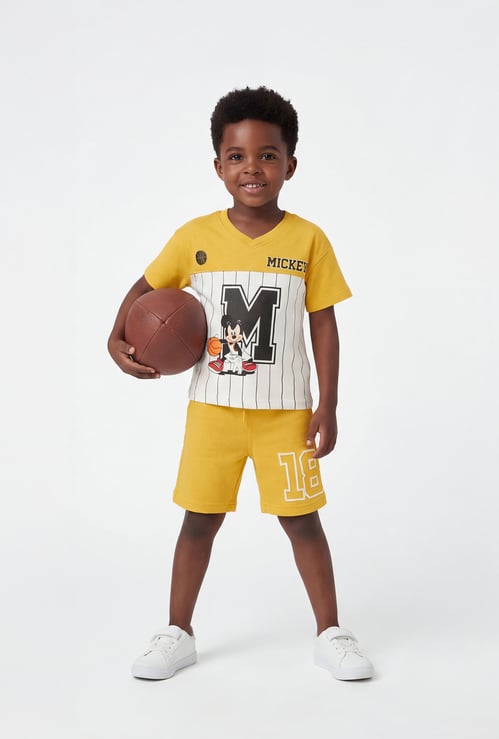 Boys Mickey Mouse Shorts Set