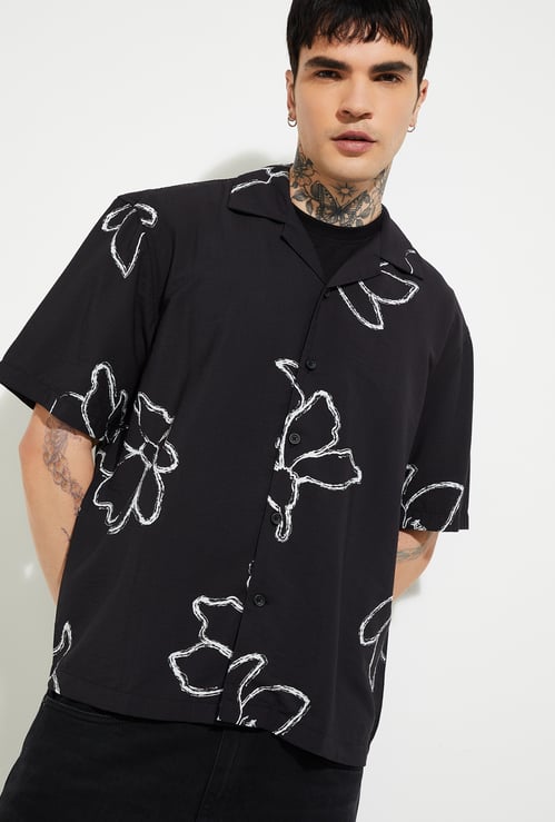 URB_N Men Printed Relaxed Fit Shirt