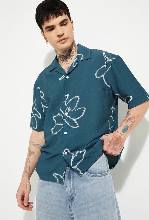 URB_N Men Printed Relaxed Fit Shirt