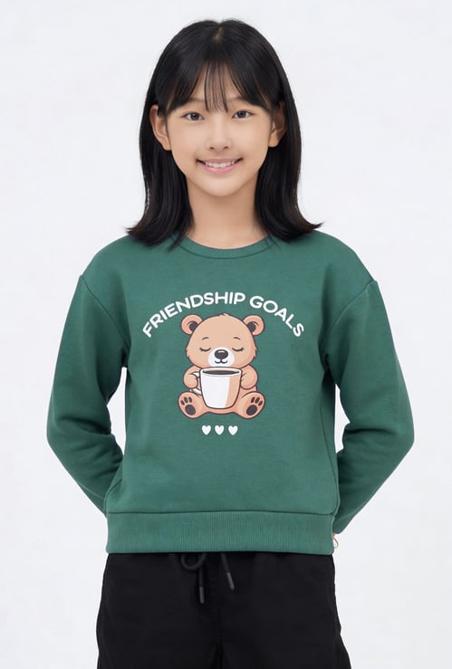 Girls Printed Sweatshirt