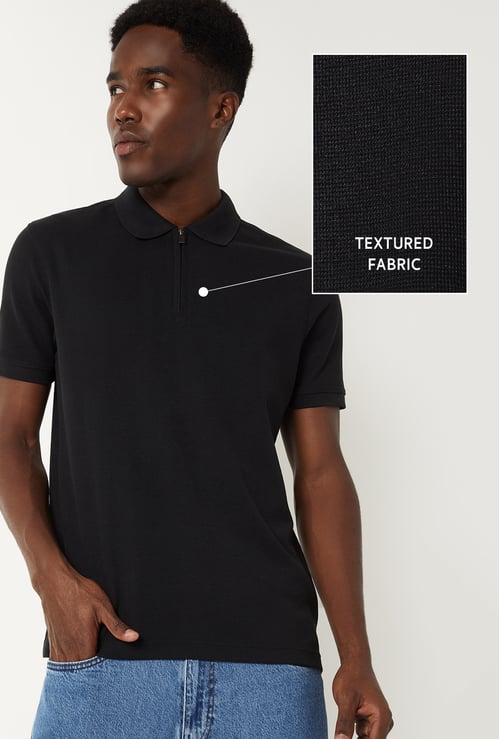 Men Solid Polo T-shirt