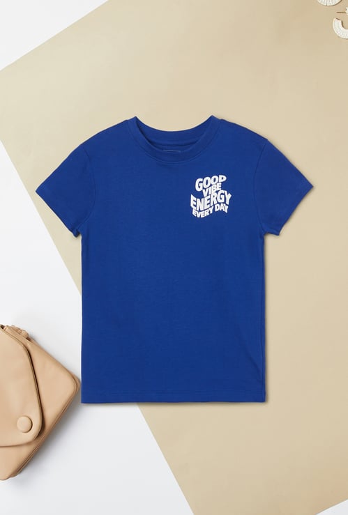 Girls Placement Print T-shirt