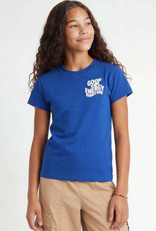 Girls Placement Print T-shirt