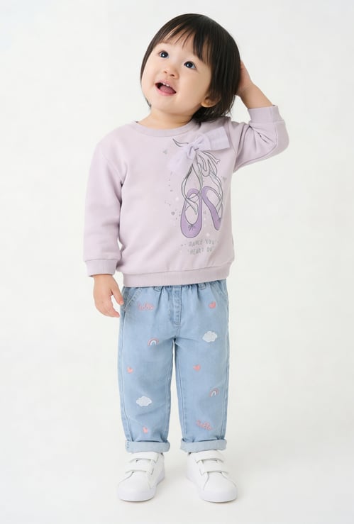 Girls Embroidered Jeans