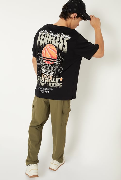 Men Printed Sports T-shirt