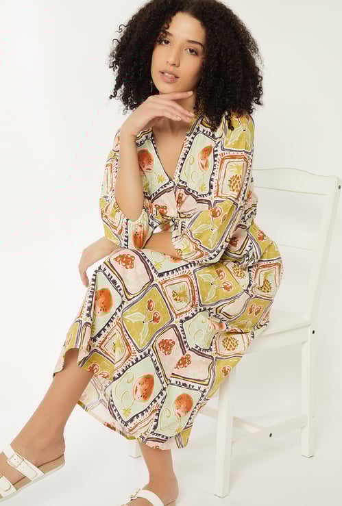 Women Printed Midi Dress