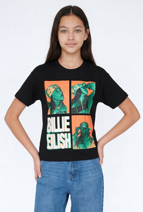 Girls Billie Eilish Printed T-shirt