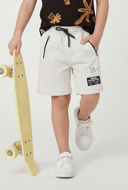 Boys Knitted Shorts with Zip Pockets