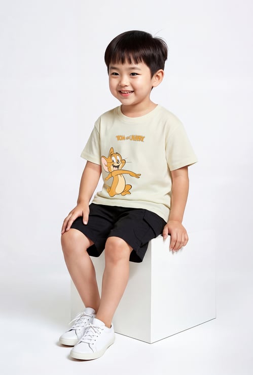 Boys Tom & Jerry Print T-shirt