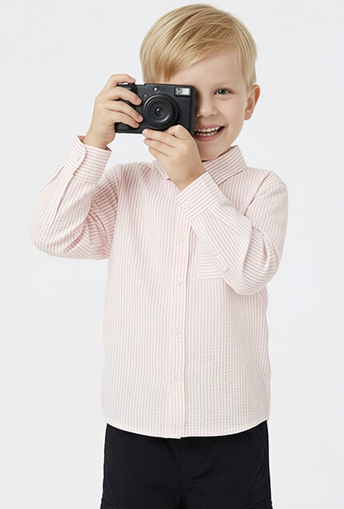 Girls Seersucker Shirt