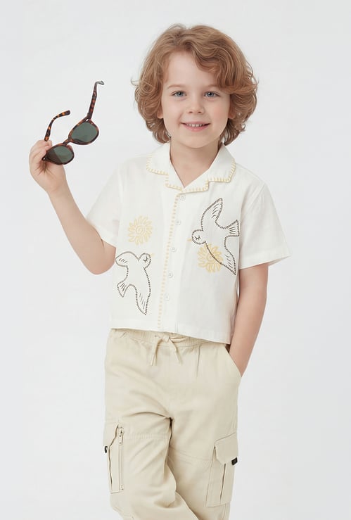 Boys Embroidered Resort Shirt