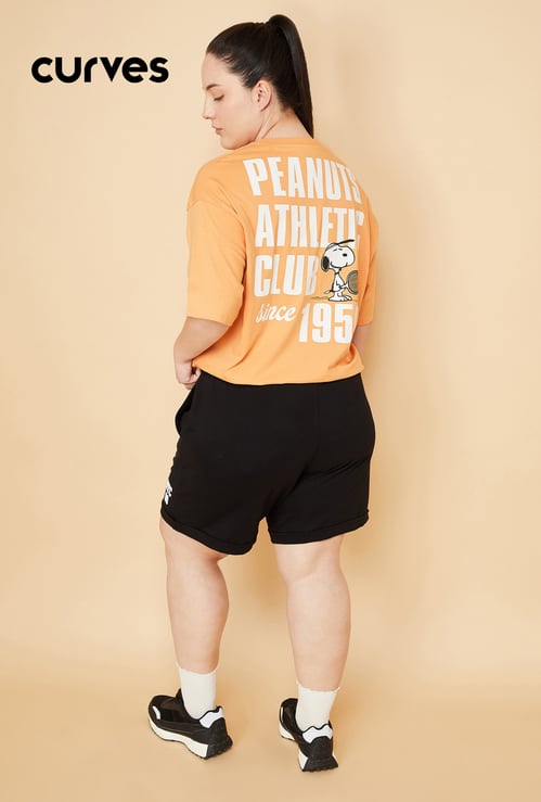Women Snoopy Oversized Sports T-shirt