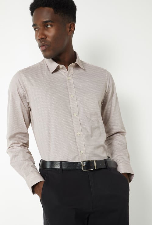 Men Printed Slim Fit Formal Shirt