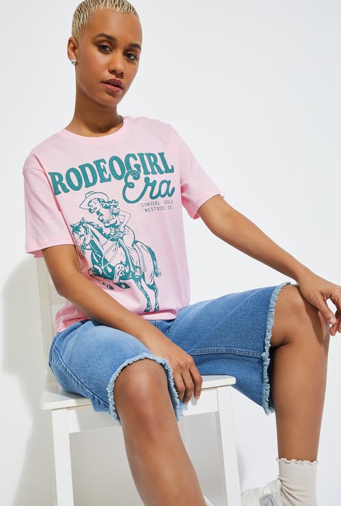 ALAYA F x URB_N Women Printed T-shirt