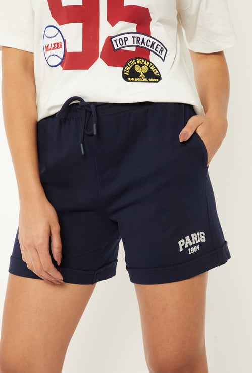 Women Printed Athleisure Shorts