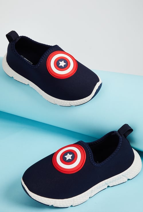 Boys Captain America Slip-On Sports Shoes