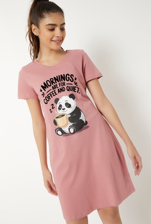 Women Printed Night Dress