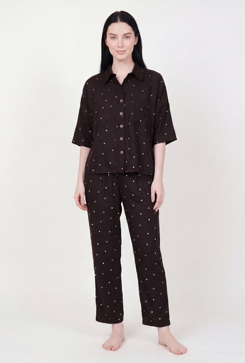Women Printed PJ Set