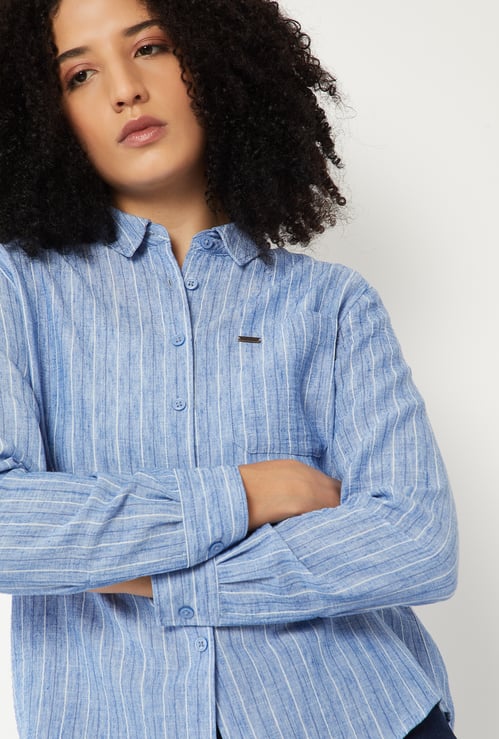 Women Regular Fit Striped Shirt
