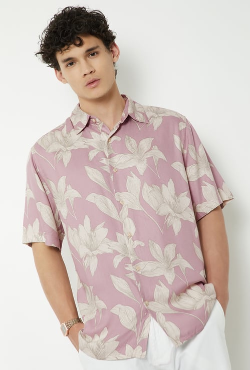 Men Floral Printed Regular Fit Shirt