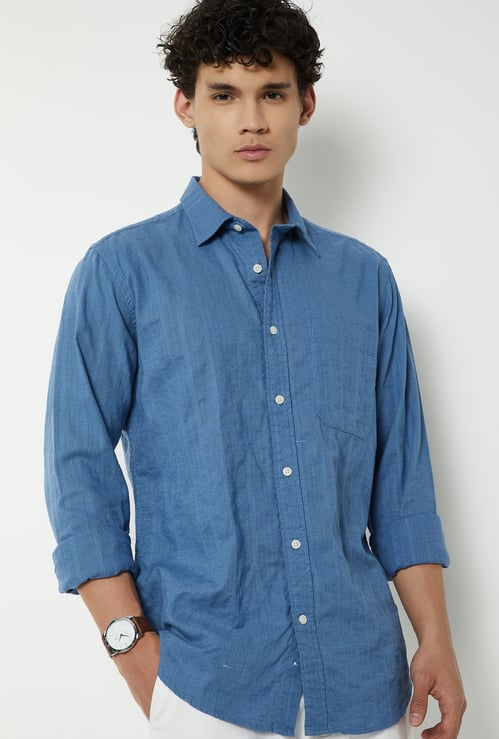 Men Regular Fit Solid Shirt