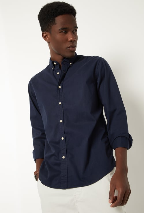 Men Soft Touch Regular Fit Twill Shirt