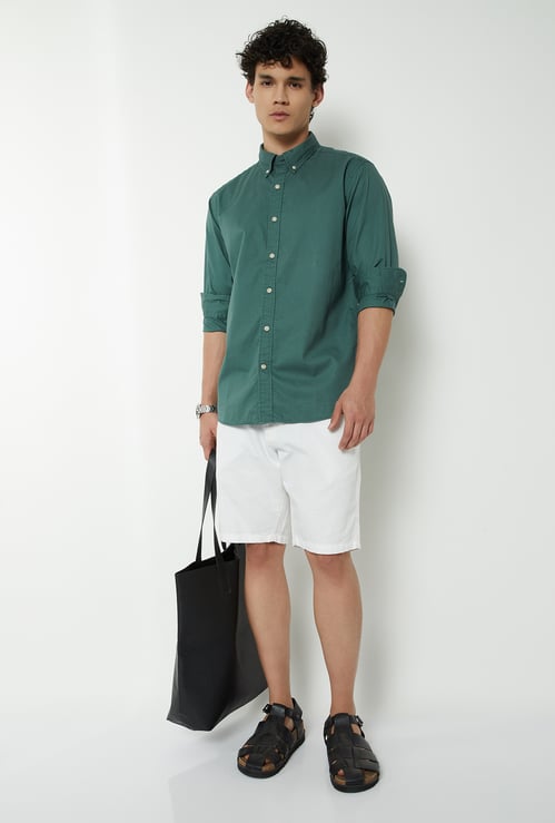 Men Soft Touch Regular Fit Twill Shirt