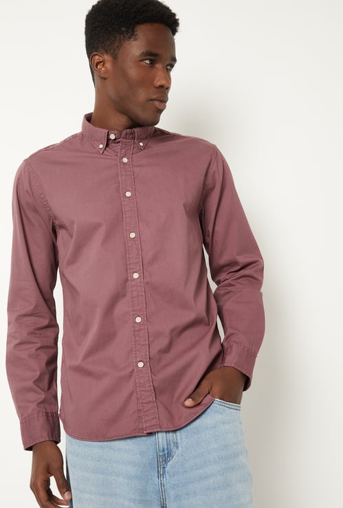 Men Soft Touch Regular Fit Twill Shirt