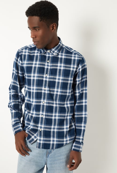 Men Soft Touch Regular Fit Twill Shirt