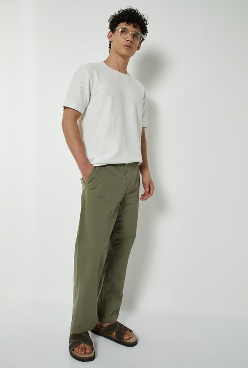Men Soft Touch Regular Fit Twill Pants