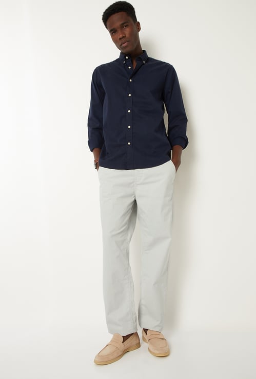 Men Soft Touch Regular Fit Twill Pants