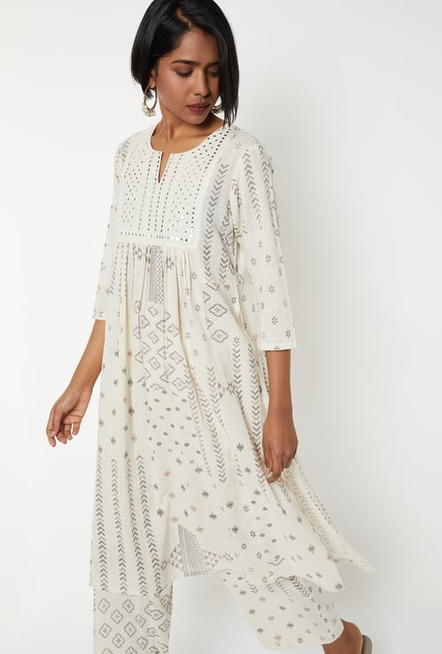 Women Printed Straight Kurta Set