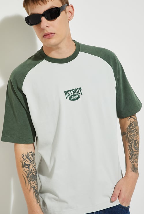 URB_N Men Colourblock Oversized T-shirt