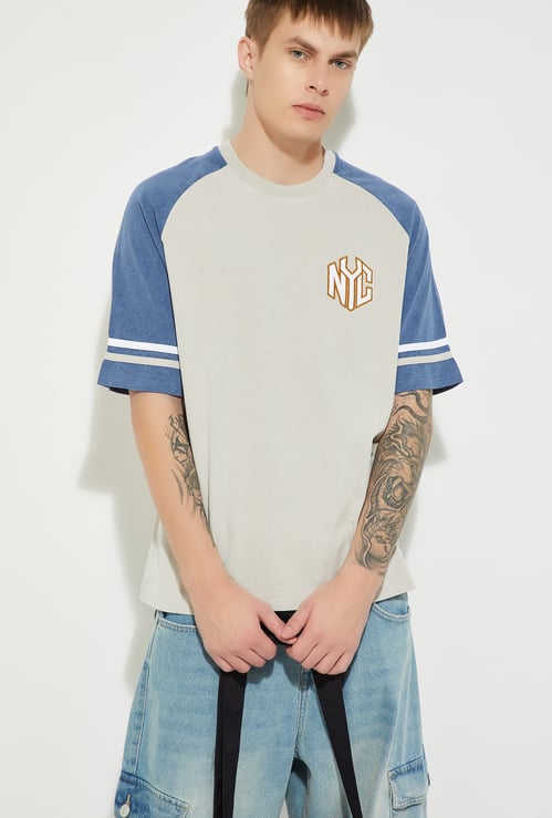 URB_N Men Oversized Colourblock T-shirt
