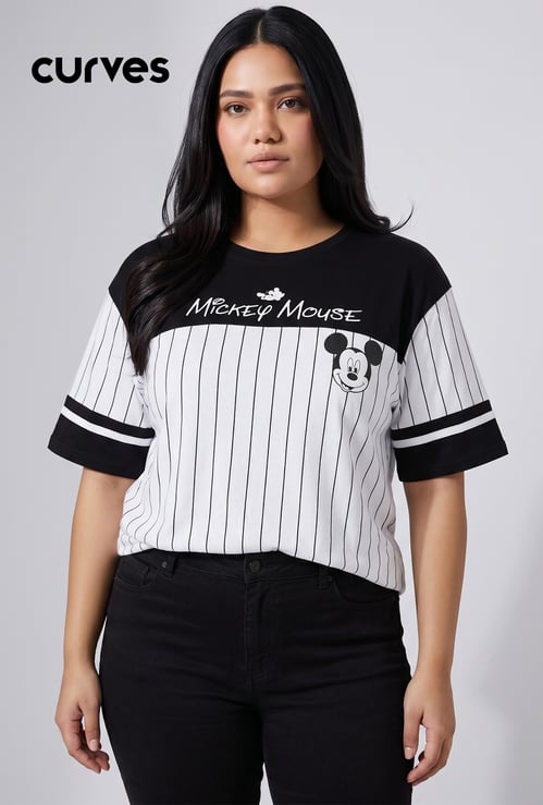 URB_N Women Mickey Mouse Oversized T-shirt