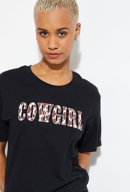 ALAYA F x URB_N Women Printed T-shirt