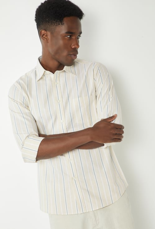 Men Striped Slim Fit Shirt