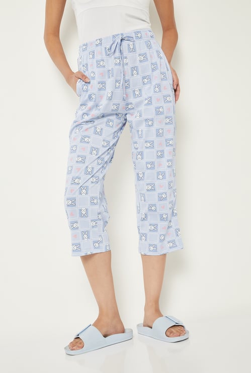 Women Printed Knit Capris