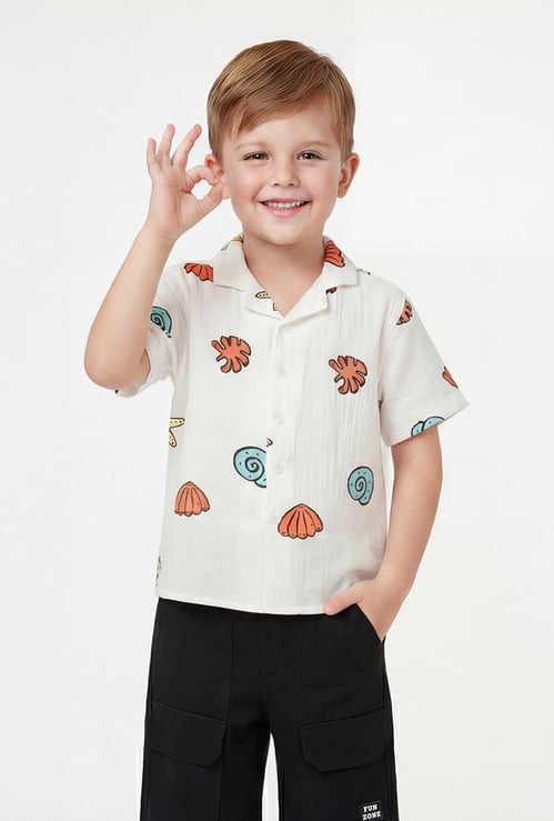 Boys Printed Resort Shirt